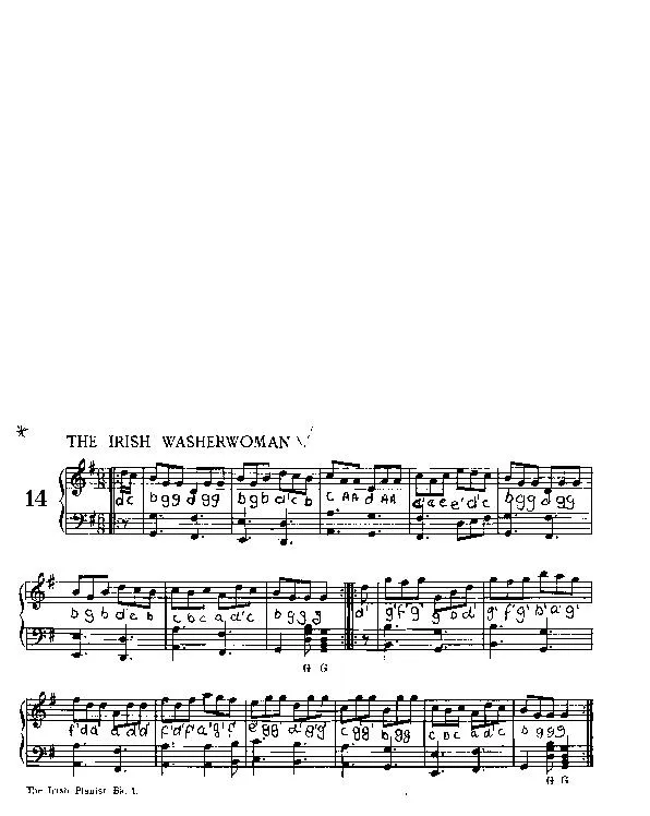 télécharger la partition d'accordéon The Irish Washerwoman (Gigue) au format PDF
