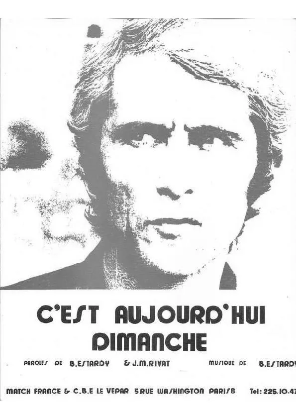 télécharger la partition d'accordéon C'est aujourd'hui dimanche (Chant : Marcel Amont) (Pop) au format PDF