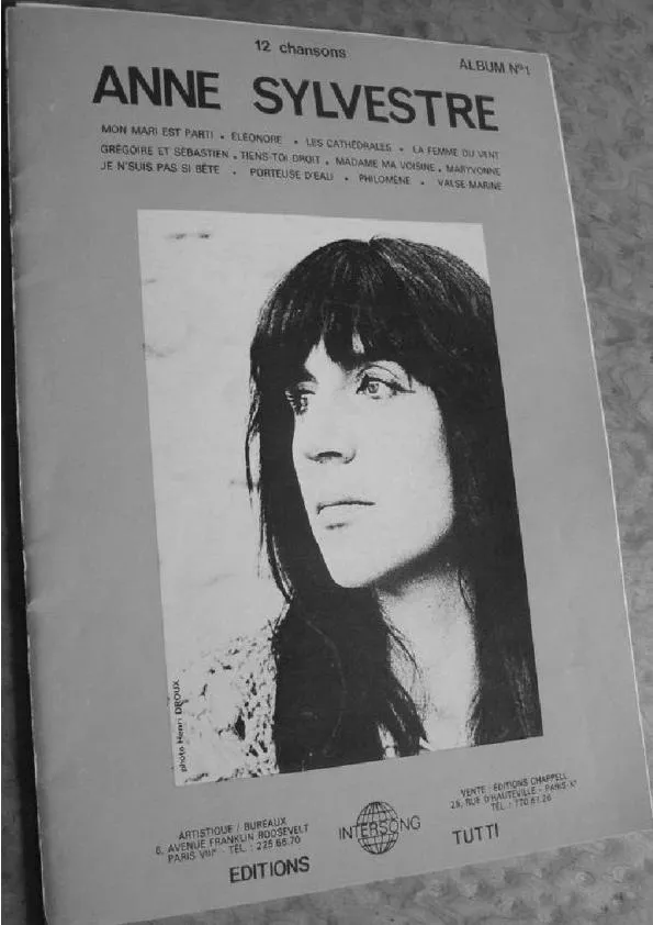 télécharger la partition d'accordéon Anne Sylvestre (Album N°1) (12 chansons) au format PDF