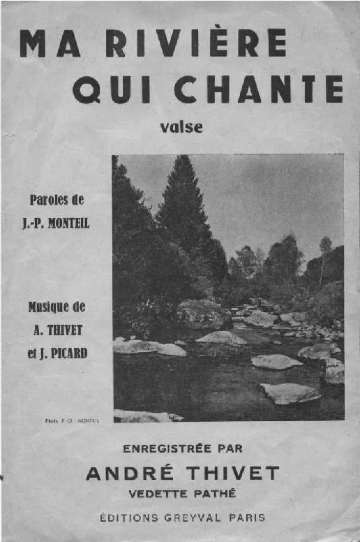 télécharger la partition d'accordéon Ma rivière qui chante (Valse) au format PDF