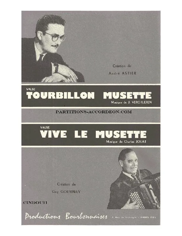 télécharger la partition d'accordéon Tourbillon Musette (Créée par : André Astier) (Valse) au format PDF