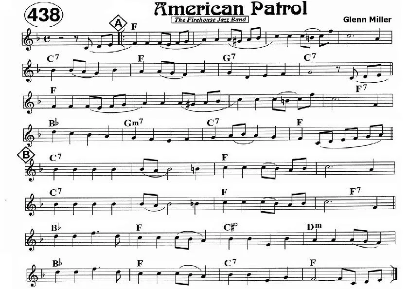 télécharger la partition d'accordéon American Patrol au format PDF