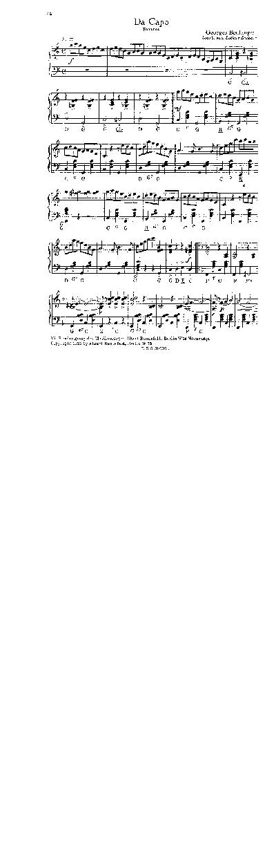 télécharger la partition d'accordéon Da Capo (Arrangement : Lothar Lechner) (Fox Trot) au format PDF