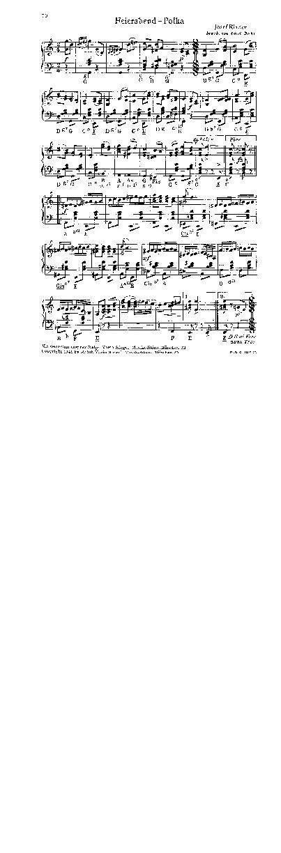 télécharger la partition d'accordéon Feierabend Polka (Arrangement : Curt Mahr) au format PDF