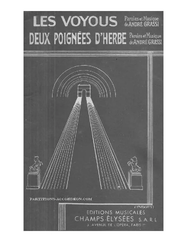 télécharger la partition d'accordéon Les Voyous (Chant : Philippe Clay / Patachou) (Orchestration Complète) (Fox Trot) au format PDF