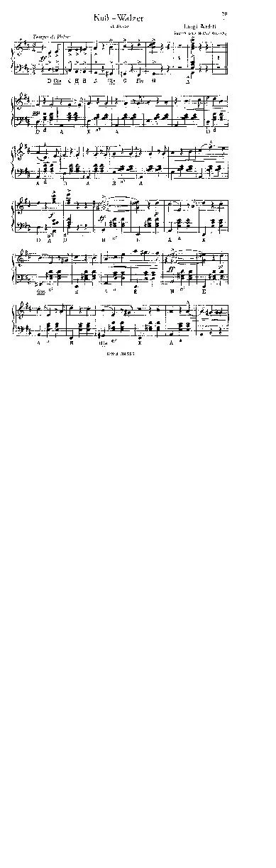 télécharger la partition d'accordéon Kuss Walzer (Il bacio) (Arrangement : Willi Draths) (Valse) au format PDF