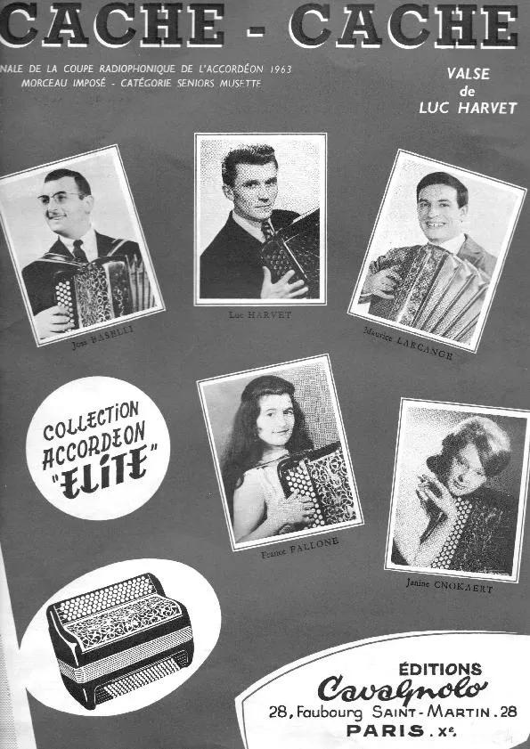 télécharger la partition d'accordéon Cache Cache (Catégorie Senior Musette) (Valse) au format PDF