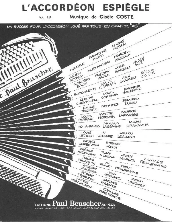 télécharger la partition d'accordéon L'Accordéon Espiègle (Valse) au format PDF