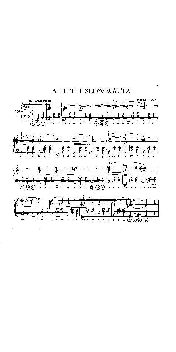 télécharger la partition d'accordéon A little slow waltz (Valse Lente) au format PDF