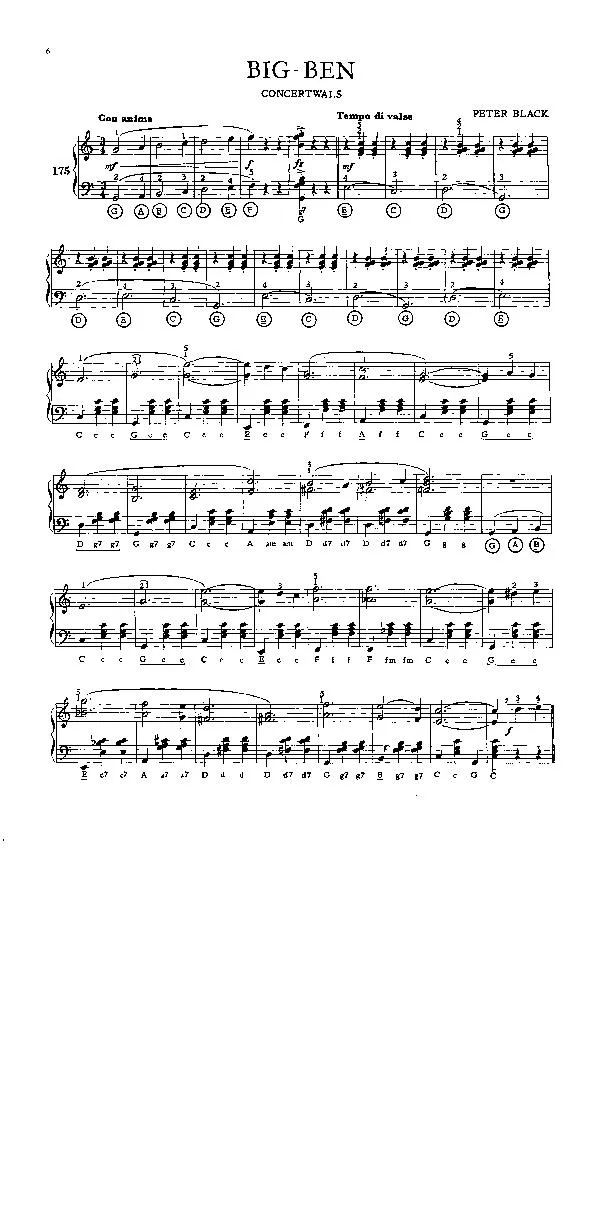 télécharger la partition d'accordéon Big Ben (Valse de Concert) au format PDF