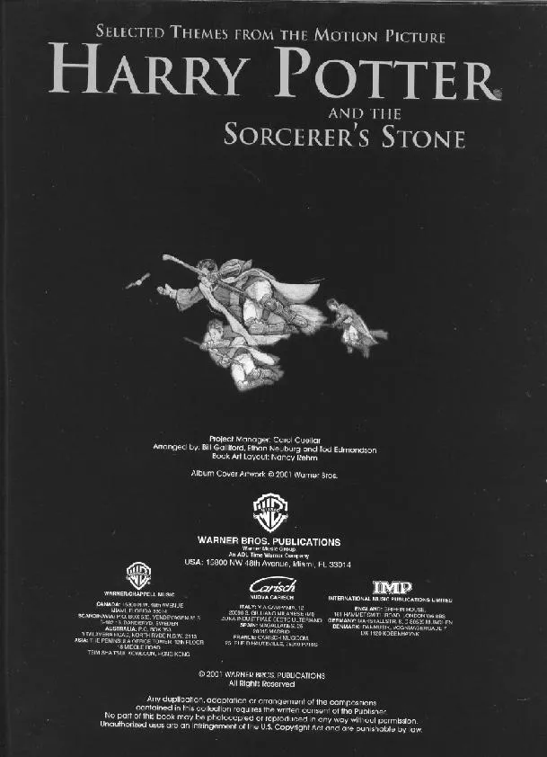 télécharger la partition d'accordéon Harry Potter and the Sorcerer's Stone (9 titres) au format PDF