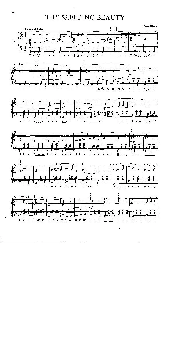 télécharger la partition d'accordéon The sleeping beauty (Valse) au format PDF