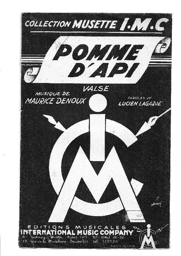 télécharger la partition d'accordéon Pomme d'api (Valse Chantée) au format PDF