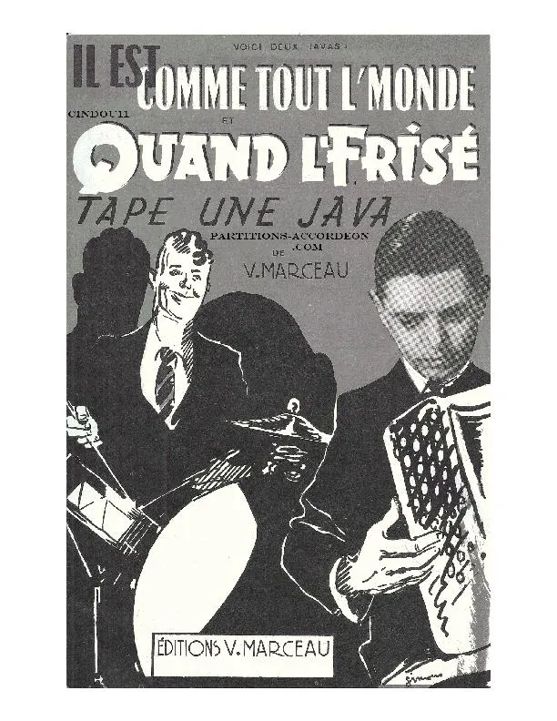 télécharger la partition d'accordéon Quand l' frisé tape une java (Orchestration) au format PDF