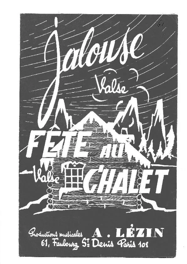 télécharger la partition d'accordéon Jalouse (Valse) au format PDF