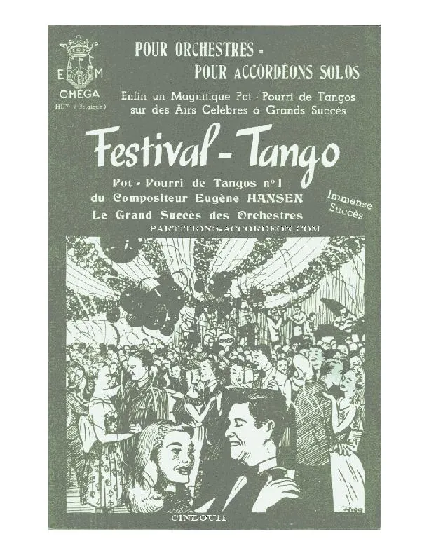 télécharger la partition d'accordéon Festival Tango au format PDF