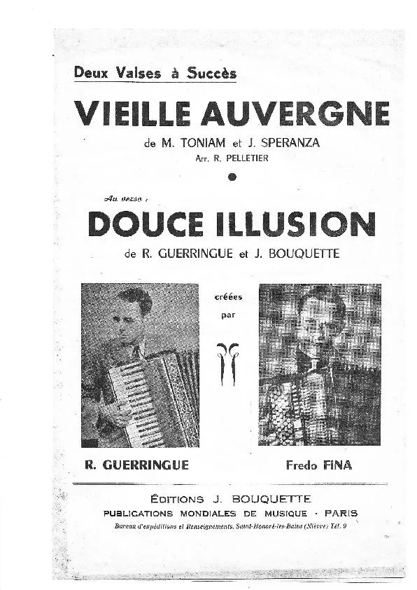 télécharger la partition d'accordéon Douce illusion (Valse) au format PDF