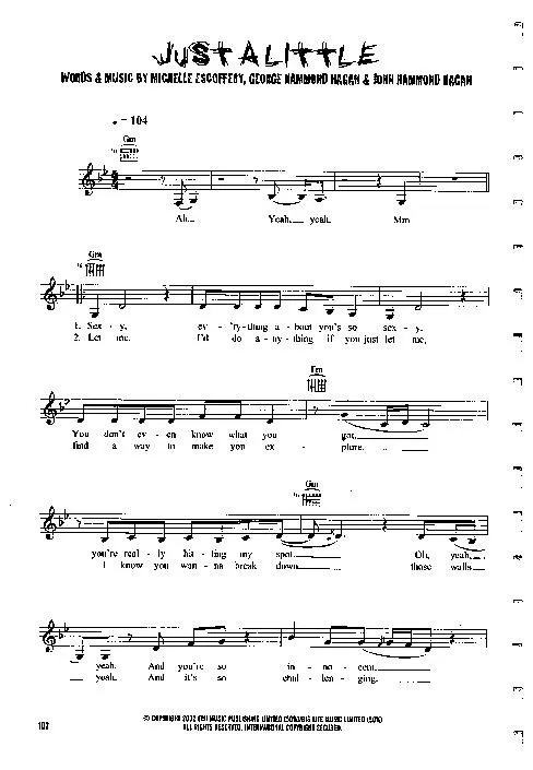 télécharger la partition d'accordéon Just a little (Interprètes : Liberty X) (Soul Rock) au format PDF