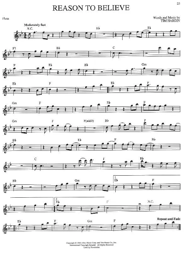 télécharger la partition d'accordéon Reason to believe (Chant : Rod Stewart) (Country Folk) au format PDF