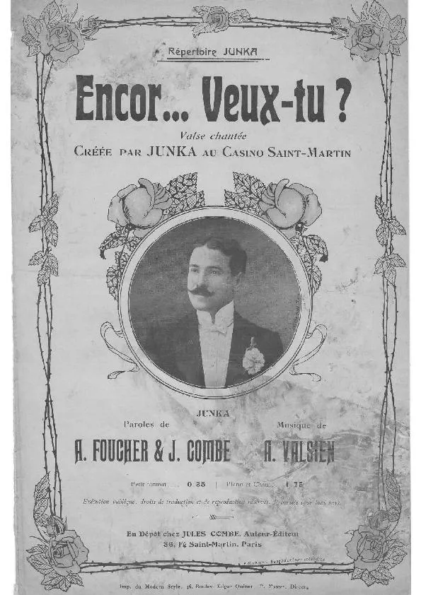 télécharger la partition d'accordéon Encor veux tu ? (Créée par Junka) (Valse Chantée) au format PDF