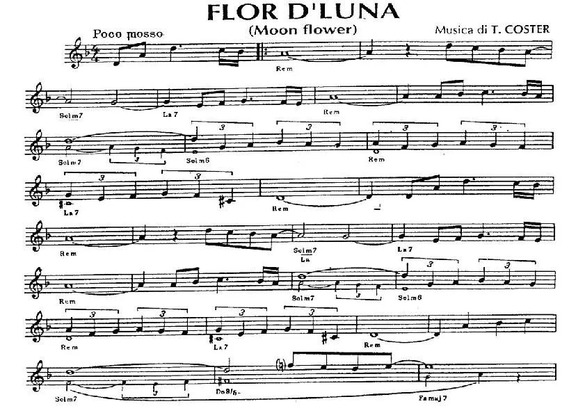 télécharger la partition d'accordéon Flor D' Luna (Moon flower) (Interprète : Santana) au format PDF