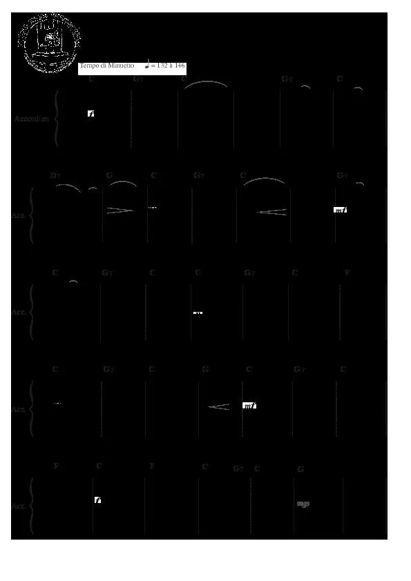télécharger la partition d'accordéon Minuetto au format PDF