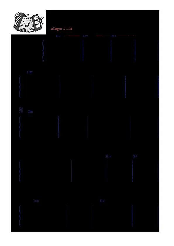 télécharger la partition d'accordéon Allegro Staccato (Marche Joyeuse) au format PDF