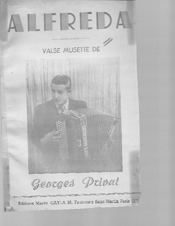 télécharger la partition d'accordéon Alfreda (Valse Musette) au format PDF