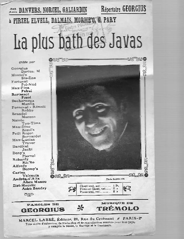télécharger la partition d'accordéon La plus bath des javas au format PDF