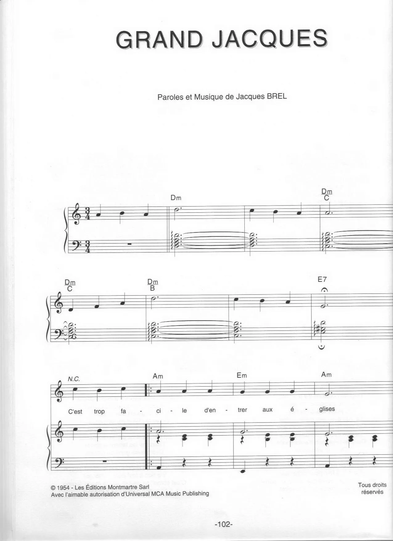 télécharger la partition d'accordéon Grand Jacques (Valse) au format PDF