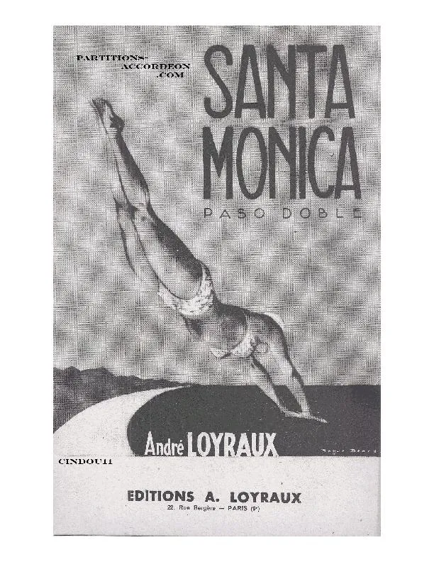 télécharger la partition d'accordéon Santa Monica (Orchestration Complète) (Paso Doble) au format PDF