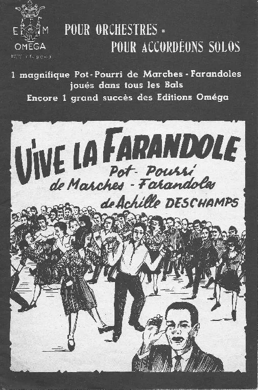 télécharger la partition d'accordéon Vive la farandole (Pot pourri de Marches Farandoles) au format PDF