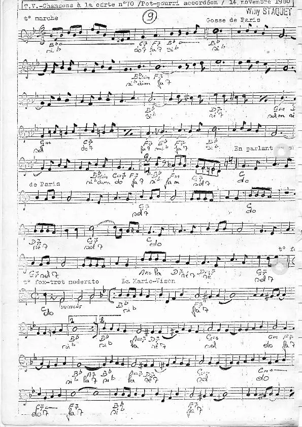 télécharger la partition d'accordéon Chansons à la carte n°70 / Pot Pourri Accordéon au format PDF
