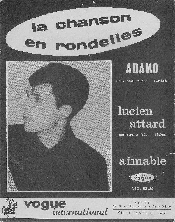 télécharger la partition d'accordéon La chanson en rondelles (Enregistrée à l'accordéon par Lucien Attard / Aimable) (Java) au format PDF