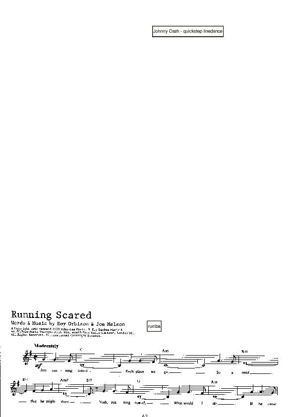 télécharger la partition d'accordéon Running scared (Rumba) au format PDF