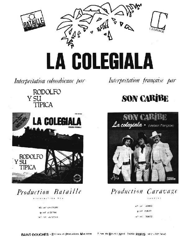 télécharger la partition d'accordéon La Colegiala (La Colombiana) au format PDF