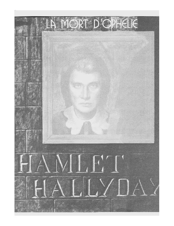 télécharger la partition d'accordéon La mort d'Ophélie (Chant : Johnny Halliday) au format PDF