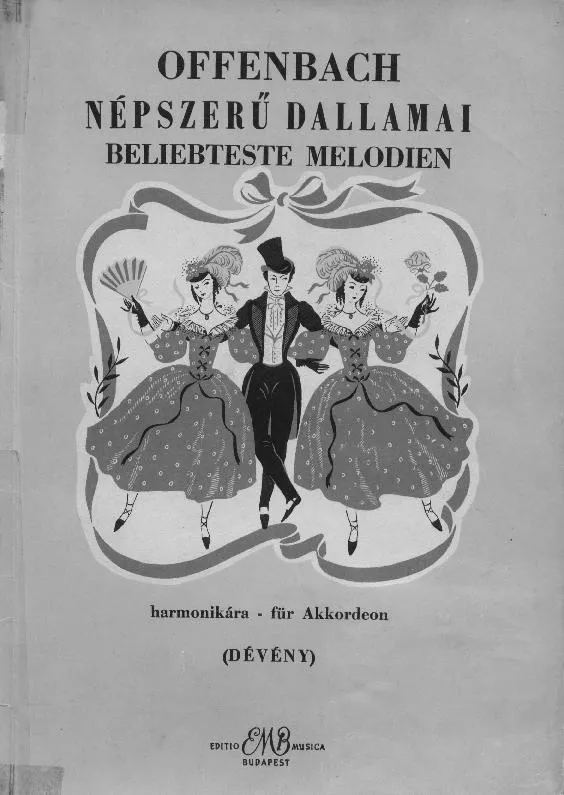 télécharger la partition d'accordéon Mélodie populaire (Beliebteste Melodien) (Arrangement : Dévény Jeno) (Accordéon) (11 Titres) (Edition : Budapest 1965) au format PDF