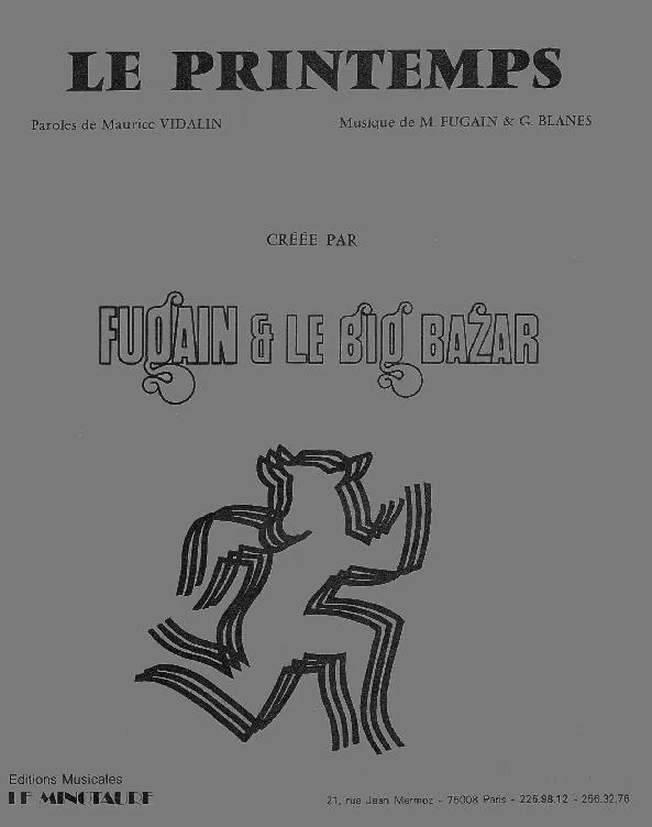 télécharger la partition d'accordéon Le Printemps (Créée par Fugain et le Big Bazar) au format PDF