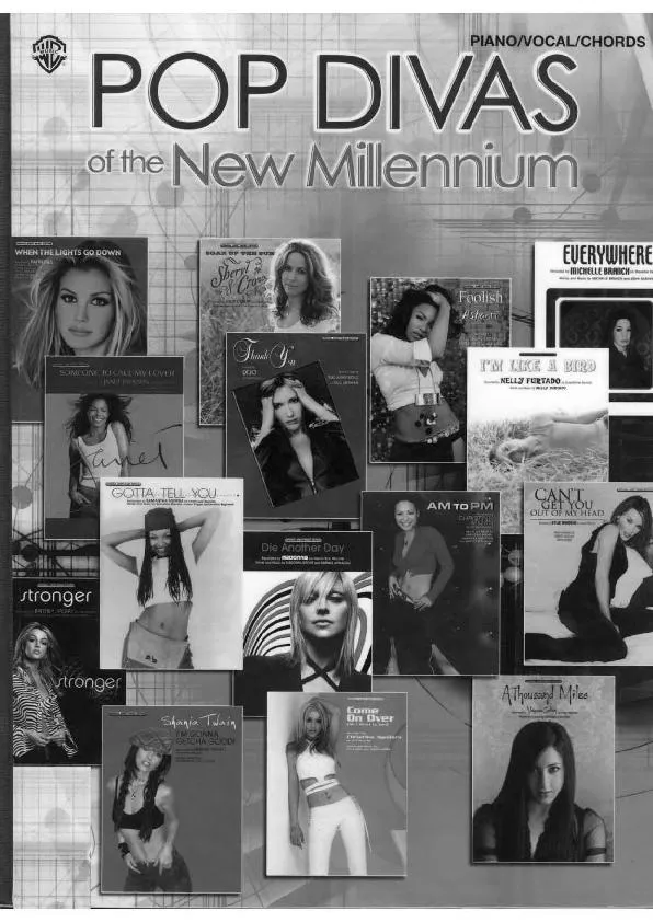 télécharger la partition d'accordéon Pop Divas of the new millennium (52 Titres) au format PDF