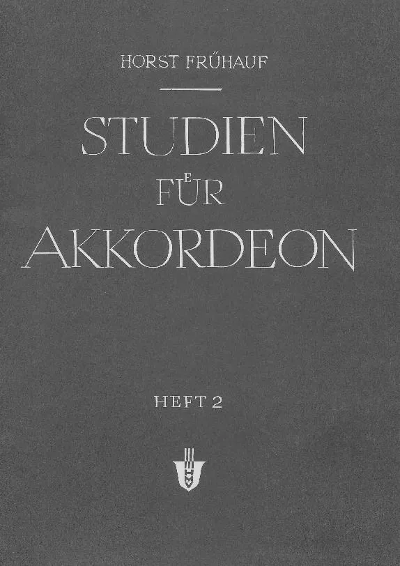 télécharger la partition d'accordéon Studien für Akkordeon (Etudes pour accordéon) (Divers Compositeurs) (Arrangement : Horst Frühauf ) (Accordéon) (17 Titres) (Volume 2) au format PDF
