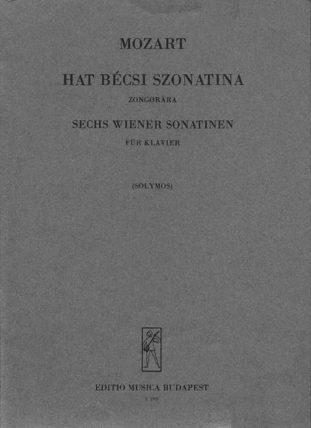 télécharger la partition d'accordéon Wolfg Six Viennese Sonatinas (Sechs Wiener Sonatinen) (Arrangement : Solimos Péter) (Edition : Musica Budapest) (Piano) au format PDF
