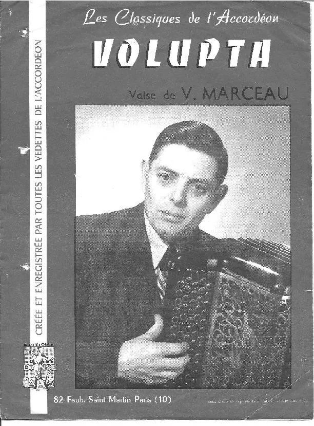 télécharger la partition d'accordéon Volupta (Valse Italienne) au format PDF