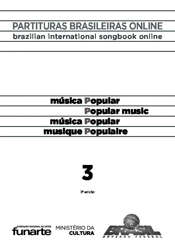 télécharger la partition d'accordéon Funarte Partituras Brasileiras on line (Musique Populaire) (Volume 3) au format PDF