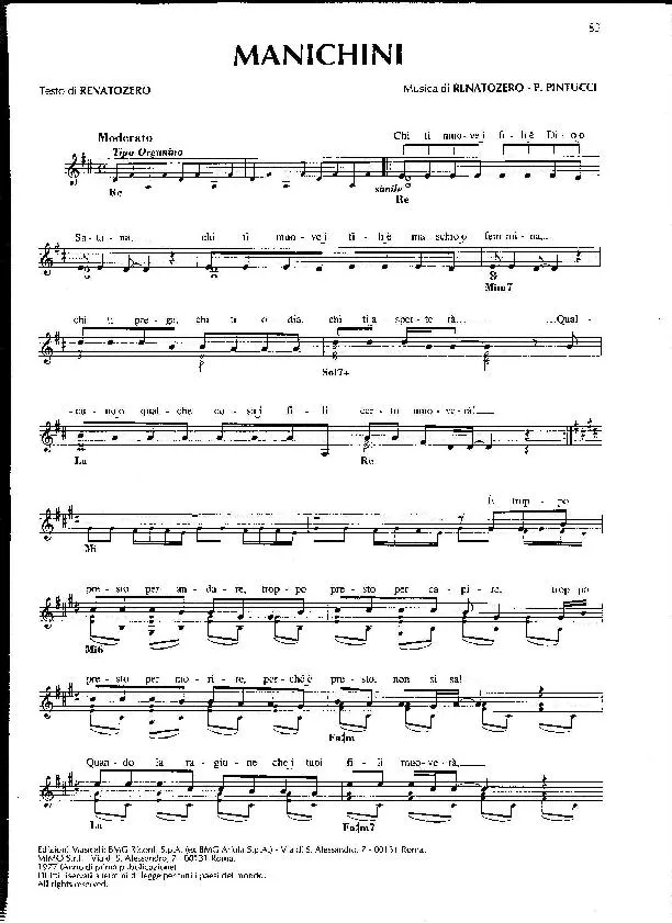 télécharger la partition d'accordéon Manichini (Schlager) au format PDF