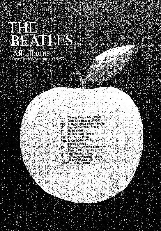 télécharger la partition d'accordéon The Beatles / All Albums (1963/1970) au format PDF