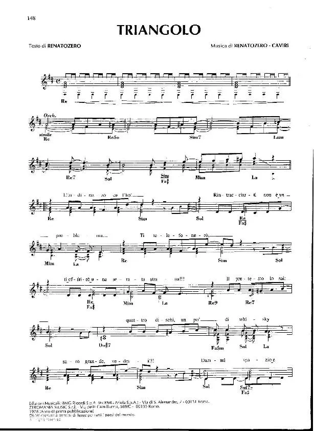 télécharger la partition d'accordéon Triangolo (Disco Rock) au format PDF