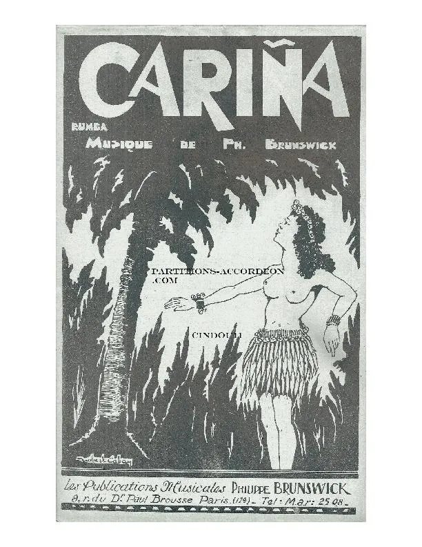 télécharger la partition d'accordéon Cariña (Orchestration) (Rumba) au format PDF