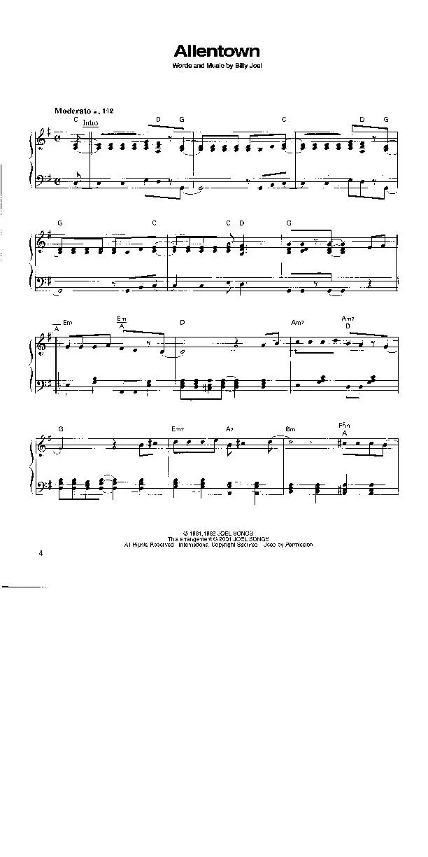 télécharger la partition d'accordéon Billy Joel : 20 Titres     (Piano) au format PDF