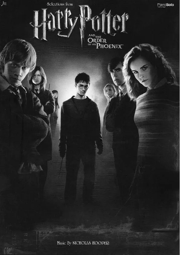 télécharger la partition d'accordéon Nicholas Hooper : Harry Potter and the Order of the Phoenix (7 Titres) (Piano Solo) au format PDF